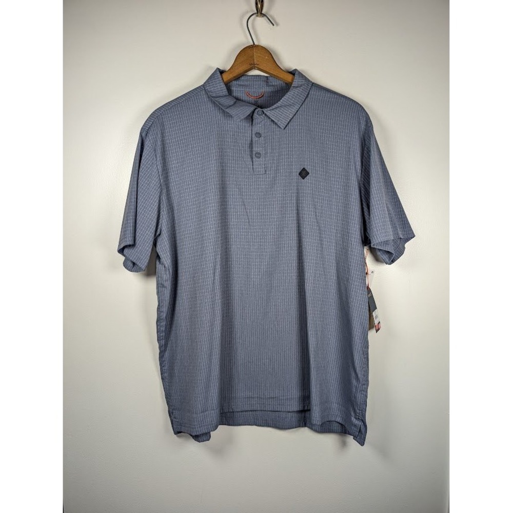 Roark Bless Up Polo Shirt Mens XL Perforated Golf Hiking Outdoors Breathable NEW